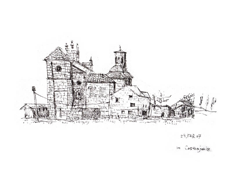 Castrojerizという街の風景