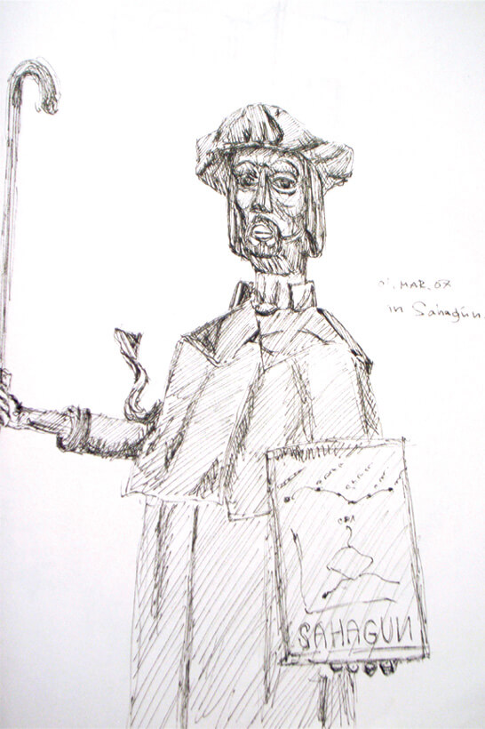 Sahagúnという街の彫像